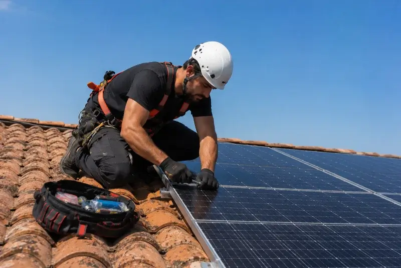 Maintenance et monitoring de panneaux solaires à Longuenée-en-Anjou